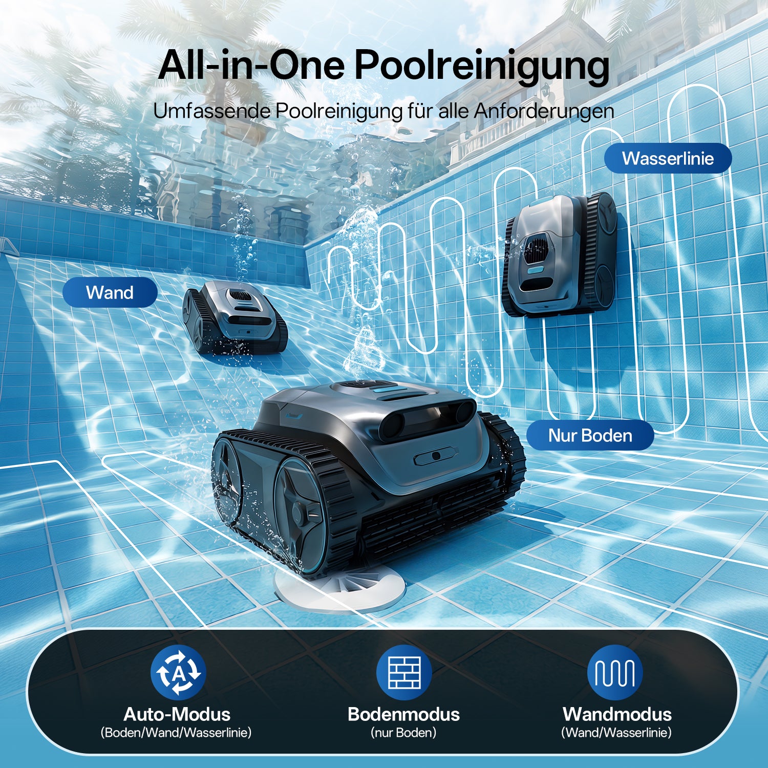 Ultenic Pooleco 30 Kabelloser Poolroboter