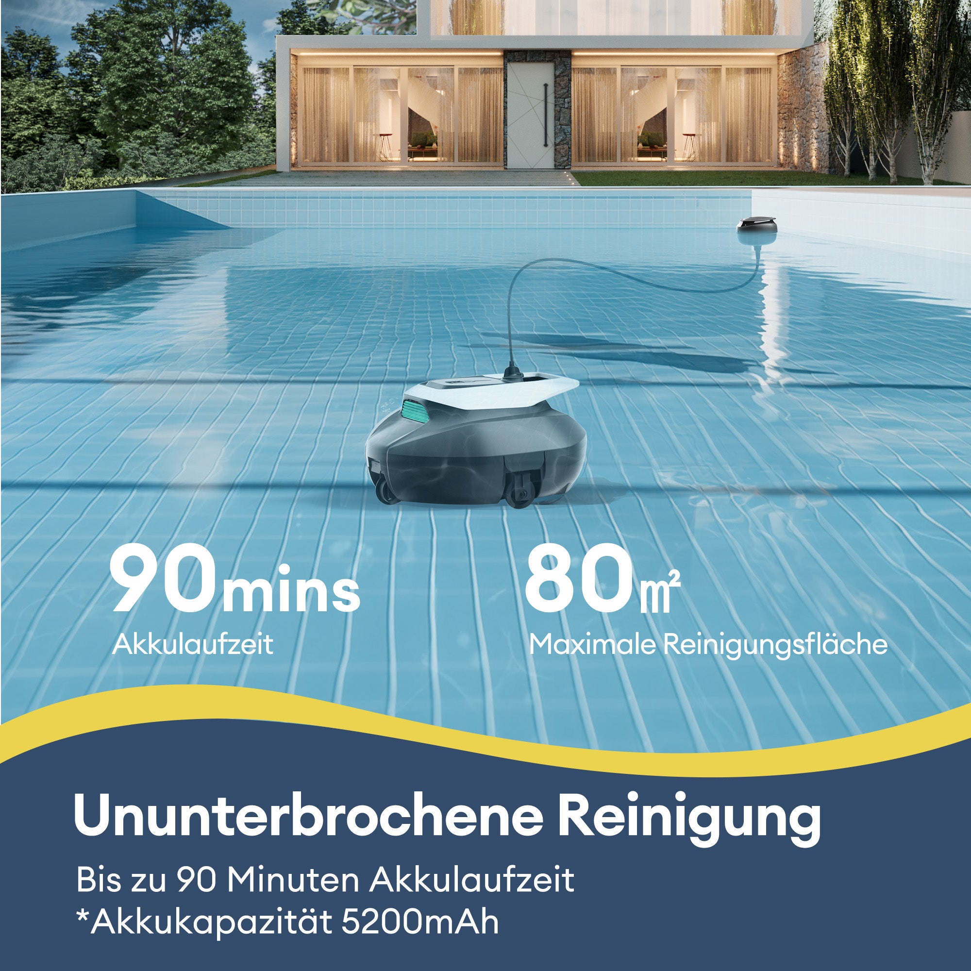 Ultenic Pooleco 10 Series Kabelloser Poolroboter