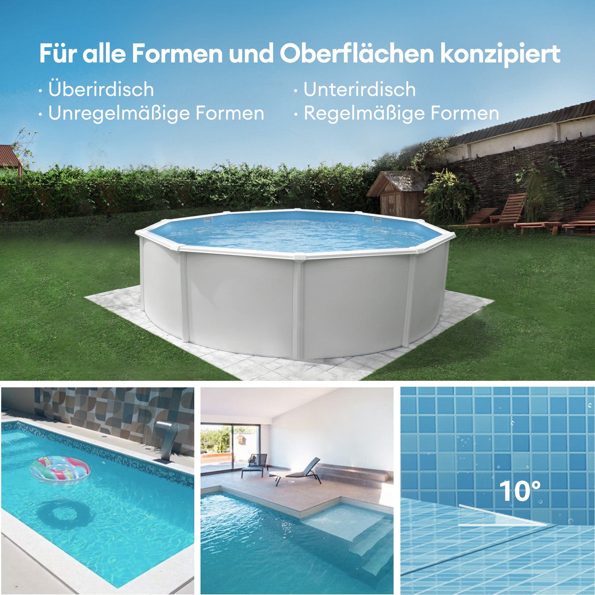 Ultenic Pooleco 10 Series Kabelloser Poolroboter