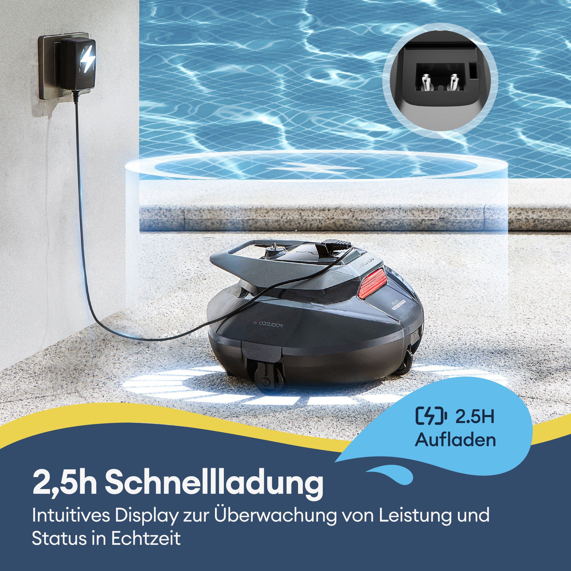 Ultenic Pooleco 10 Series Kabelloser Poolroboter